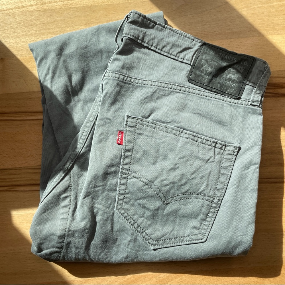 Levi 511 Grey Jeans W 34 L 32